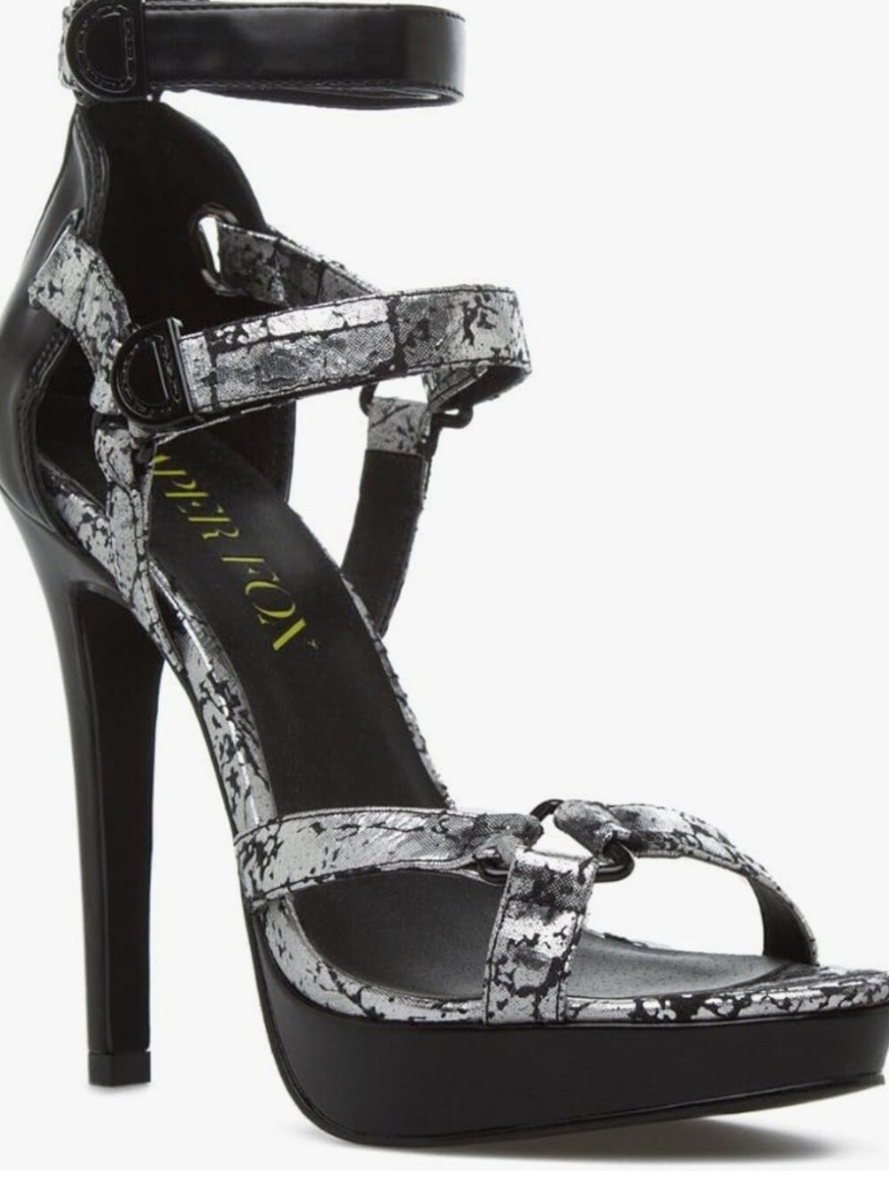 Paper Fox Women's Leana Sandals-Dressy SIlver Size 11